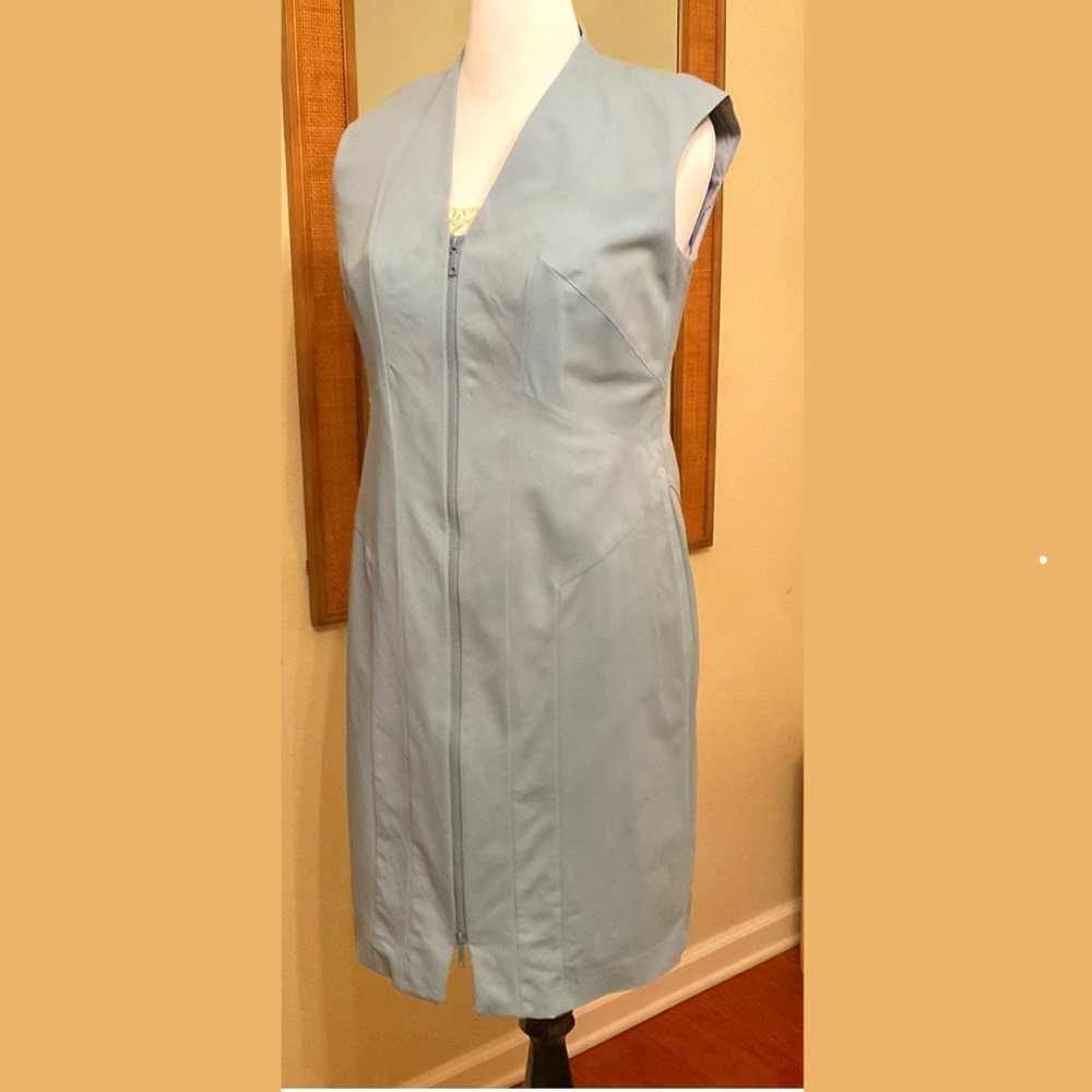 Lafayette Powder Blue Baby Blue Dress Size M